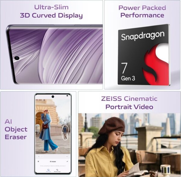 vivo V40 5G (Lotus Purple, 512 GB)  (12 GB RAM) - Image 2