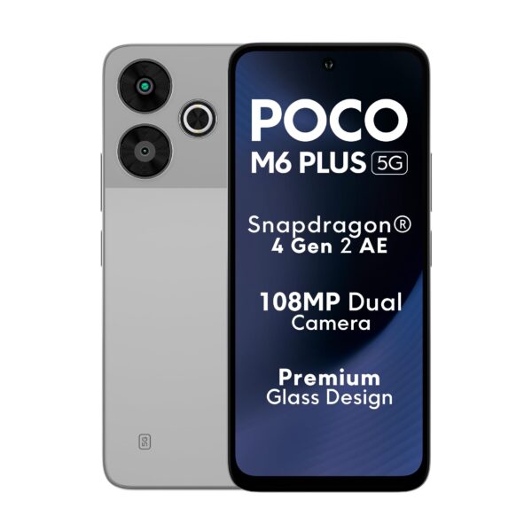 poco m6 plus 5g 6/128 Ice Silver - Image 3