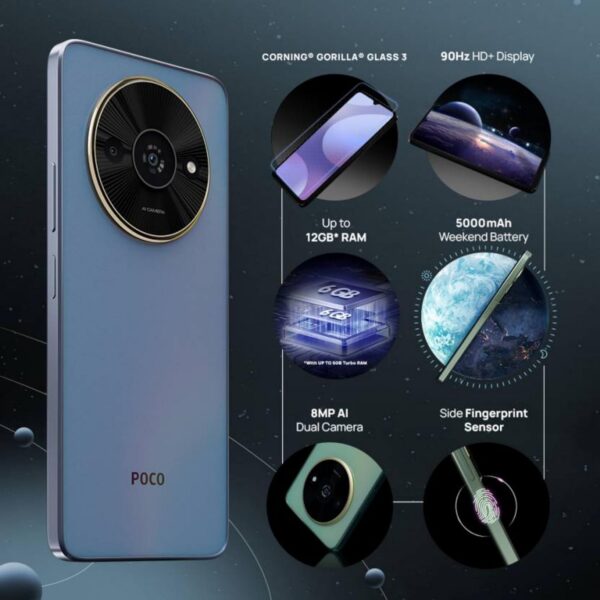 poco c61 4g 4/64 Ethereal Blue - Image 4