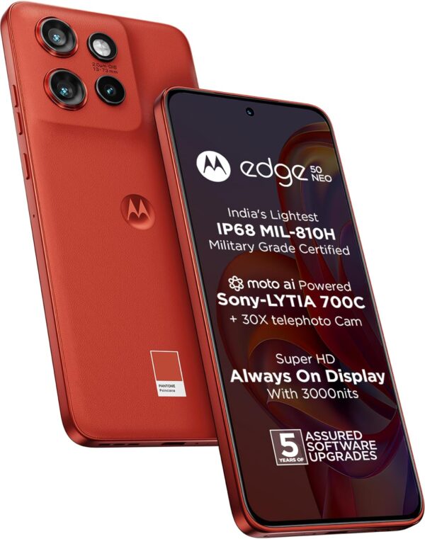 MOTO EDGE 50NEO 8/256 PANTONE Poinciana - Image 5