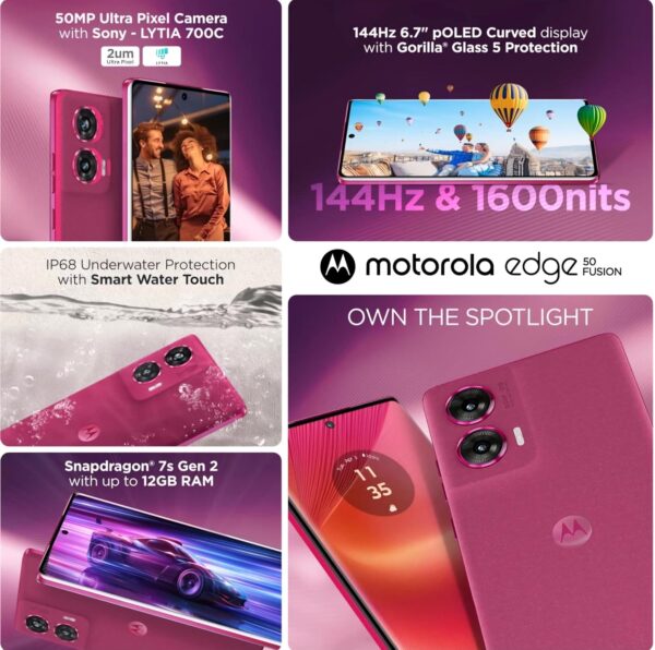 MOTO EDGE 50 FUSION 12/256 Hot Pink - Image 3