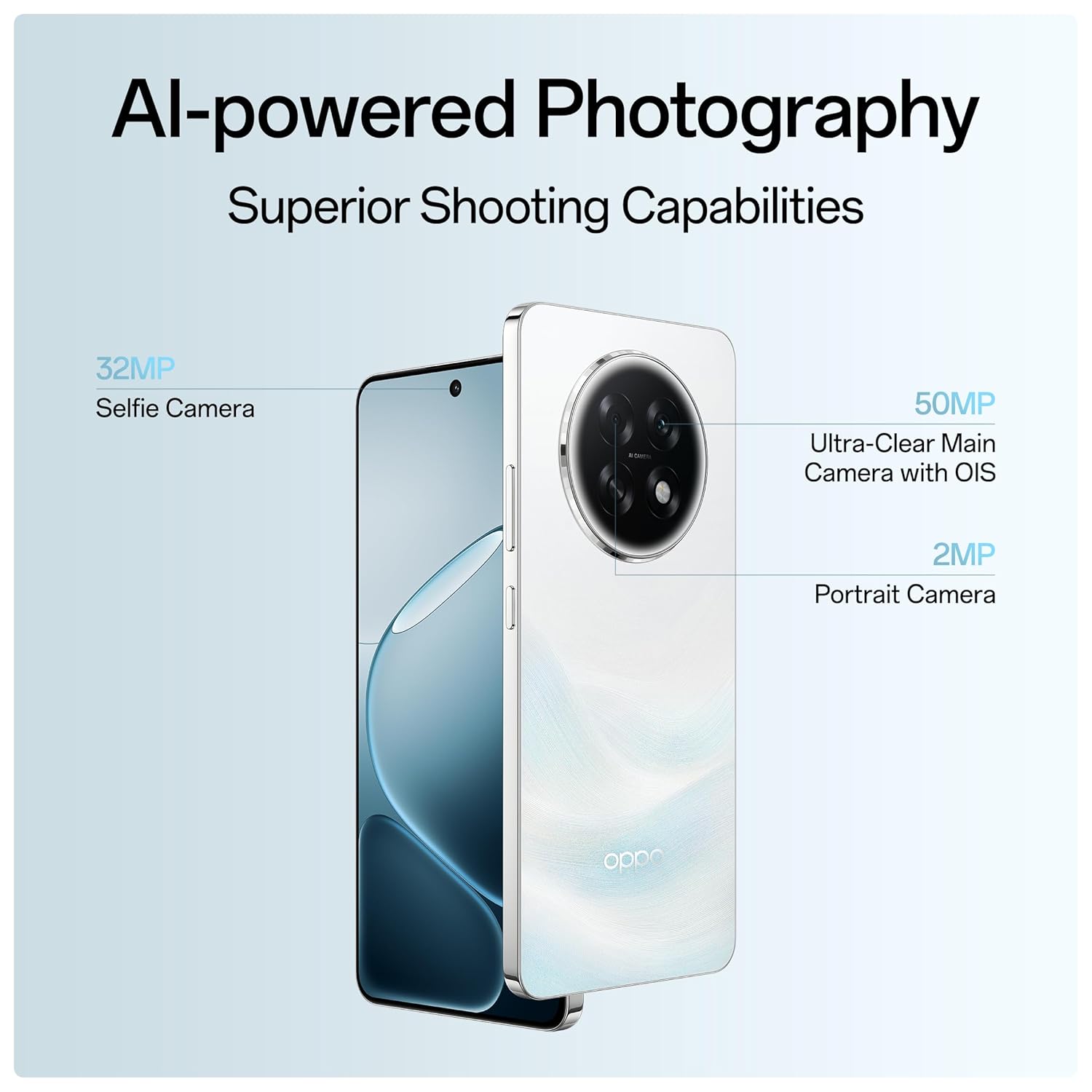 Oppo F31 pro+ 5g 12+256gb Himalayan White - Image 5