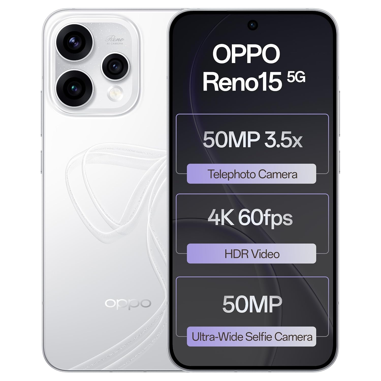Oppo Reno 15 5g 12+512 Glacier White
