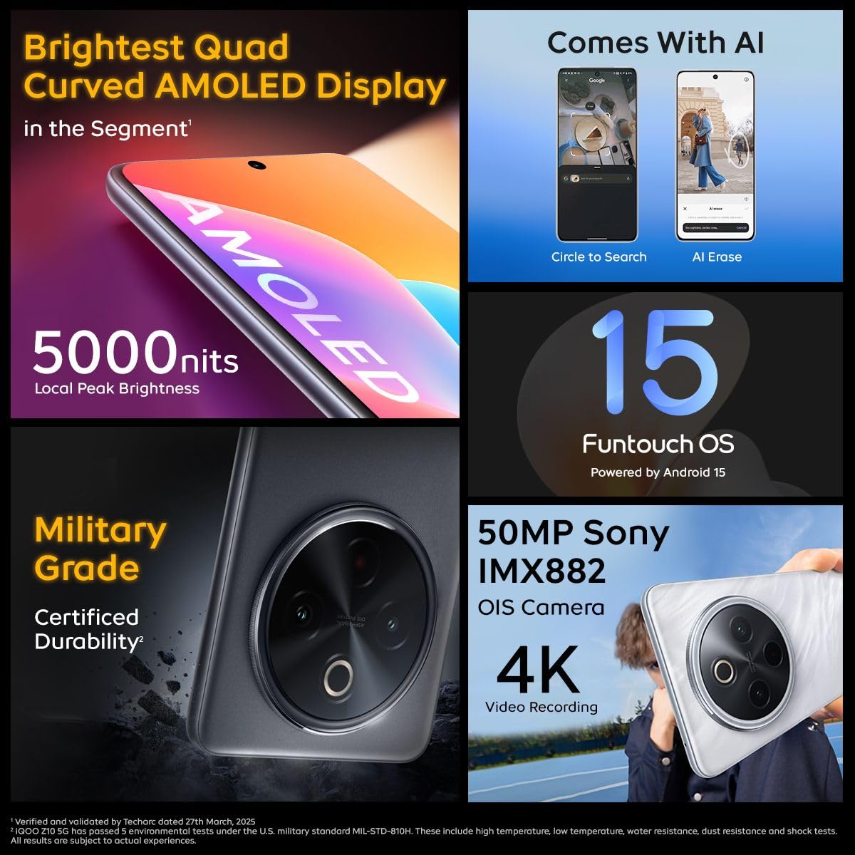 iQOO Z10 5G 8GB+256GB Glacier Silver - Image 4