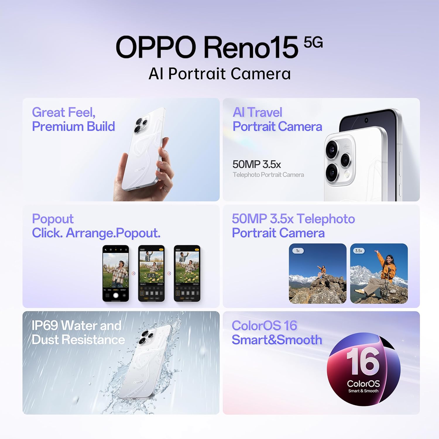 Oppo Reno 15 5g 12+512 Twilight Blue - Image 9