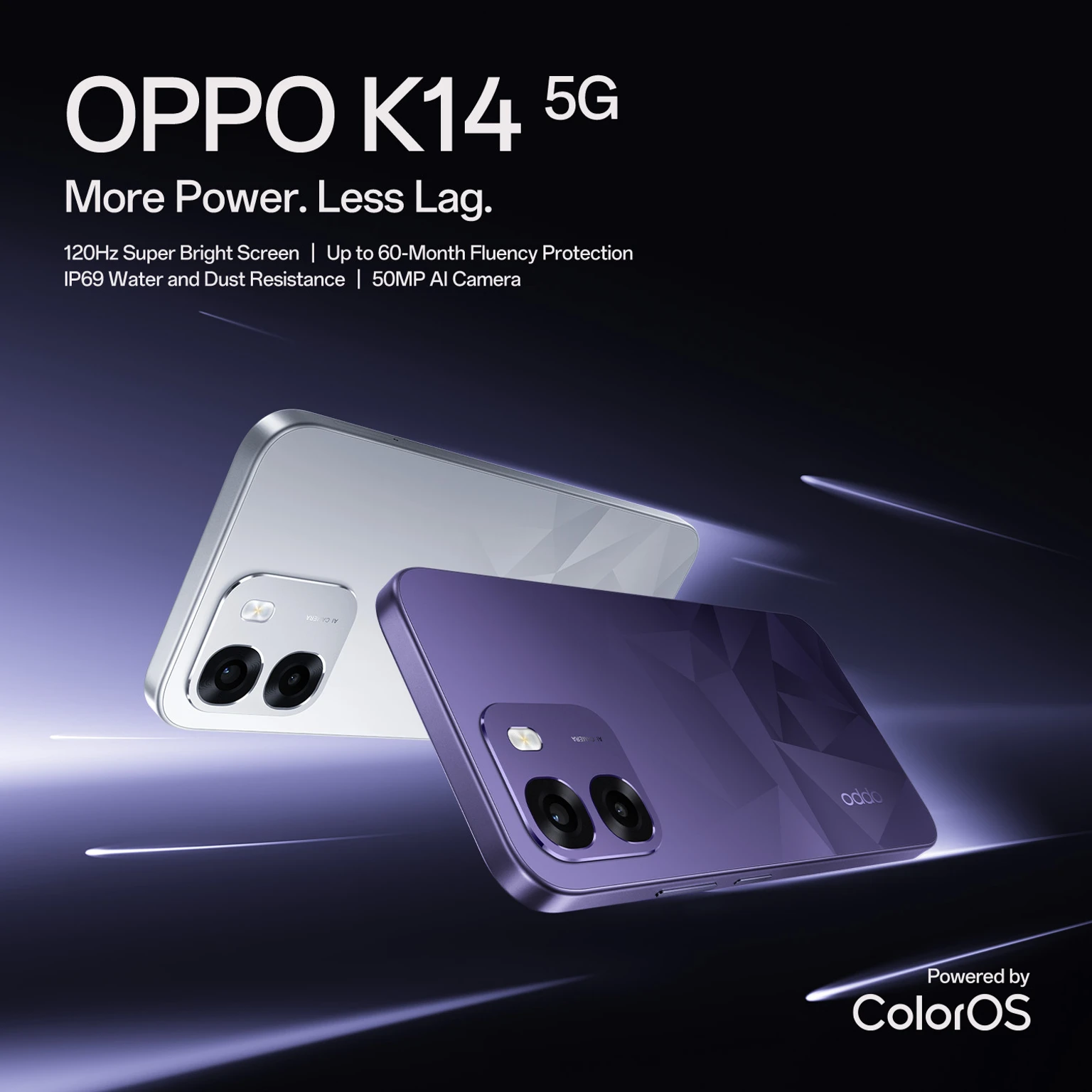 OPPO K14 5G (Prism Violet, 256 GB) (6 GB RAM) - Image 2